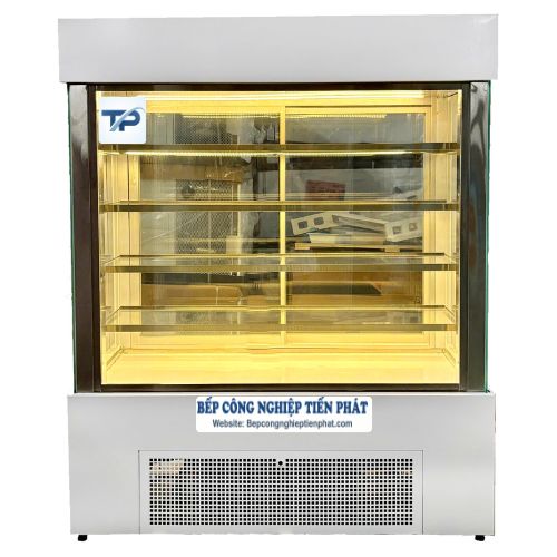 Tủ Trưng Bày Bánh Kem Kính Vuông 5 Tầng 120cm